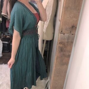 Time and Tru green kimono size small boho